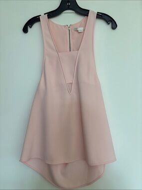 Cooper & Ella Blush Pink High-Low Sleeveless Top